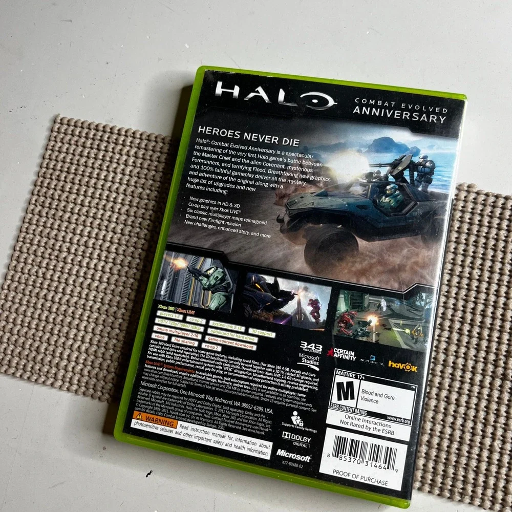 Halo Combat Evolved Anniversary Xbox 360 Microsoft 343 Industries 2011 NTSC